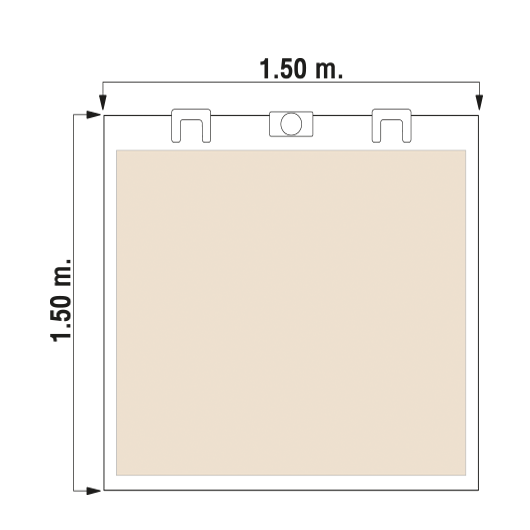 ขนาดช่องลิฟท์ 1.50x1.50 เมตร