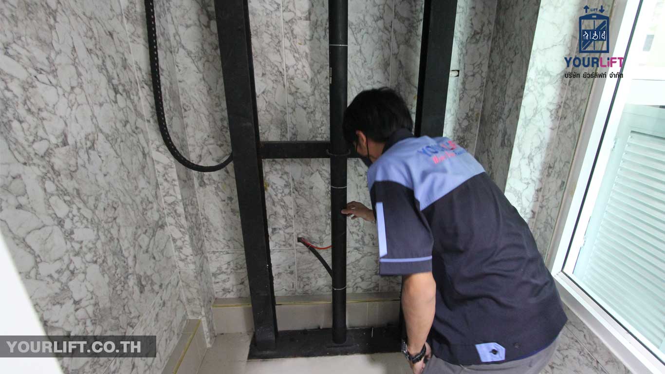 Service ลิฟท์บ้าน ที่หมู่บ้านเดอะซิตี้ เขตภาษีเจริญ กรุงเทพฯ