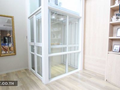 ตัวอย่างผลงานการติดตั้งลิฟท์บ้านรุ่นมาตรฐาน