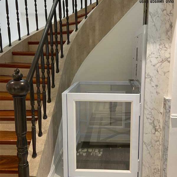 ผลงานการติดตั้งลิฟท์บ้าน 2 ชั้น ที่ กรุงเทพฯ ถ.ลิ้นจี่