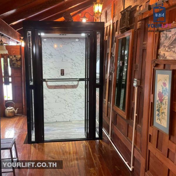 ผลงานติดตั้งลิฟท์บ้านแบบเต็มตัว ที่ ย่านซอยอินทามระ กรุงเทพฯ