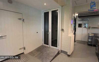 ผลงานการติดตั้งลิฟท์ร้านอาหาร บ้านเทพา