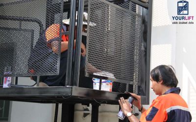 ติดตั้งลิฟท์ครึ่งท่อน 2ชั้น ที่ นนทบุรี (บางบัวทอง)