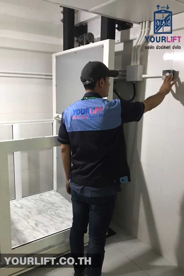 ติดตั้งลิฟท์ครึ่งท่อน SPECIAL SERIES ที่ กรุงเทพฯ (พระโขนง)