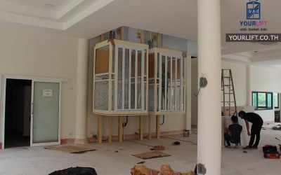 ผลงานการติดตั้งลิฟท์บ้าน แบบมาตรฐาน ที่วัดชัยฉิมพลี (เพชรเกษม)