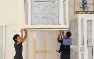 ผลงานการติดตั้งลิฟท์บ้าน แบบมาตรฐาน ที่วัดชัยฉิมพลี (เพชรเกษม)
