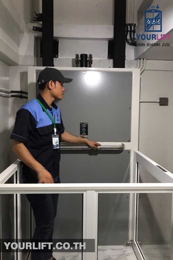 ติดตั้งลิฟท์ครึ่งท่อน SPECIAL SERIES ที่ กรุงเทพฯ (พระโขนง)