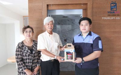 ผลงานติดตั้งลิฟท์บ้านแบบมาตรฐาน ที่เขตสาทร กรุงเทพฯ