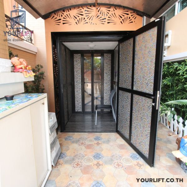 ผลงานการติดตั้งลิฟท์บ้าน  ที่ ประชาสงเคราะห์ กรุงเทพฯ