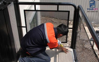 ติดตั้งลิฟท์ครึ่งท่อน 2ชั้น ที่ นนทบุรี (บางบัวทอง)