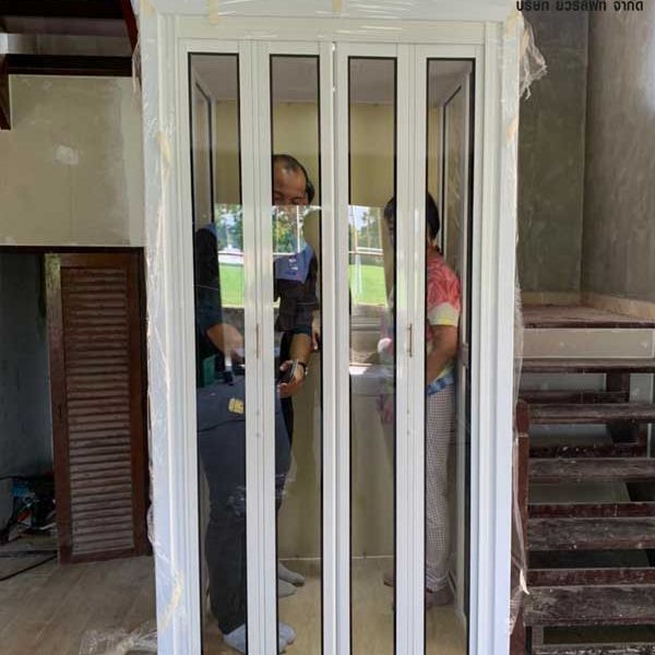 ผลงานการติดตั้งลิฟท์บ้าน ที่ บางบัวทอง กรุงเทพฯ
