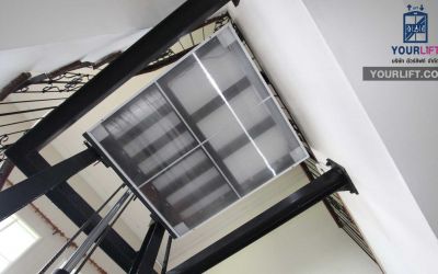 ผลงานการติดตั้งลิฟท์บ้าน แบบเต็มตัว ที่เลคไซด์ บางนา สมุทรปราการ