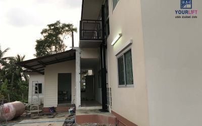 ติดตั้งลิฟท์ครึ่งท่อน 2ชั้น ที่ นนทบุรี (บางบัวทอง)
