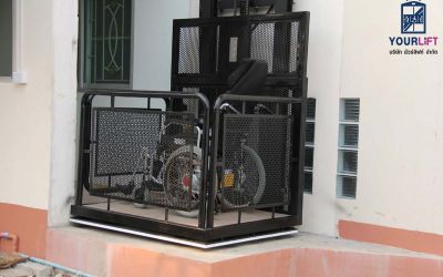 ติดตั้งลิฟท์ครึ่งท่อน 2ชั้น ที่ นนทบุรี (บางบัวทอง)