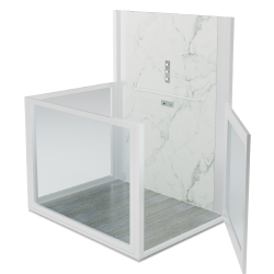 ลิฟท์บ้านแบบครึ่งท่อน