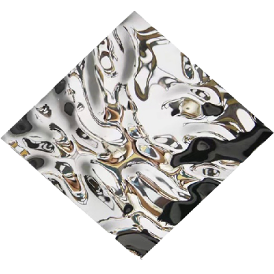 แผ่นอลูมิเนียมแบบ Big Wave สีเงิน