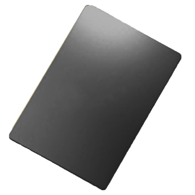 แผ่นอลูมิเนียมแบบเรียบ สีดำ 