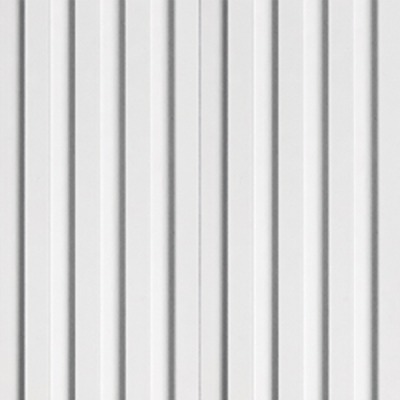 แผ่นไม้ระแนง ลอนใหญ่ ขาวไข่มุก