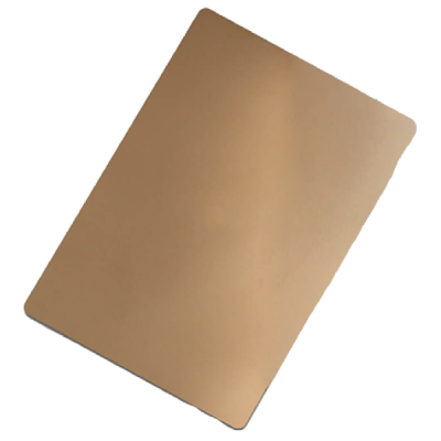 แผ่นอลูมิเนียมแบบเรียบ สีโรสโกลด