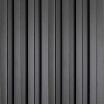 แผ่นไม้ระแนง ลอนใหญ่ ดำ