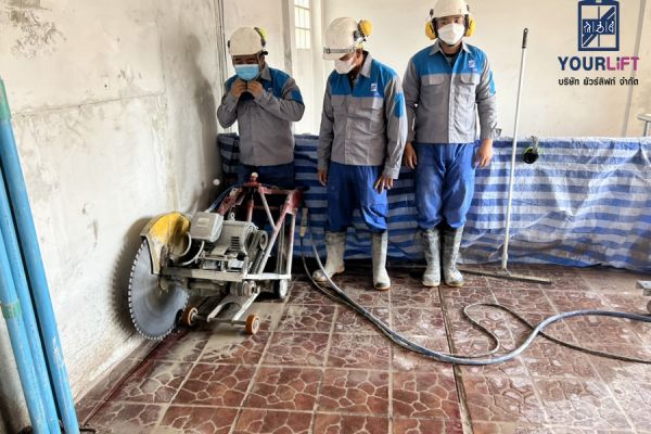 การเตรียมหน้างาน สำหรับติดตั้งลิฟท์บ้าน