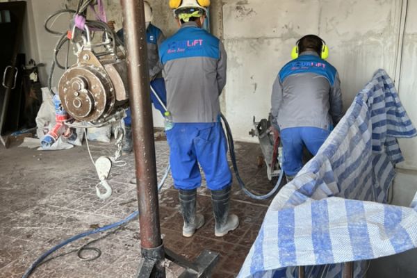 การเตรียมหน้างาน สำหรับติดตั้งลิฟท์บ้าน