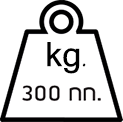 ตัวลิฟท์รับน้ำหนักได้ถึง 300 กก.