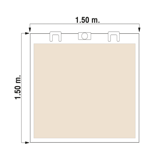 ขนาดช่องลิฟท์ 1.50x1.50 เมตร